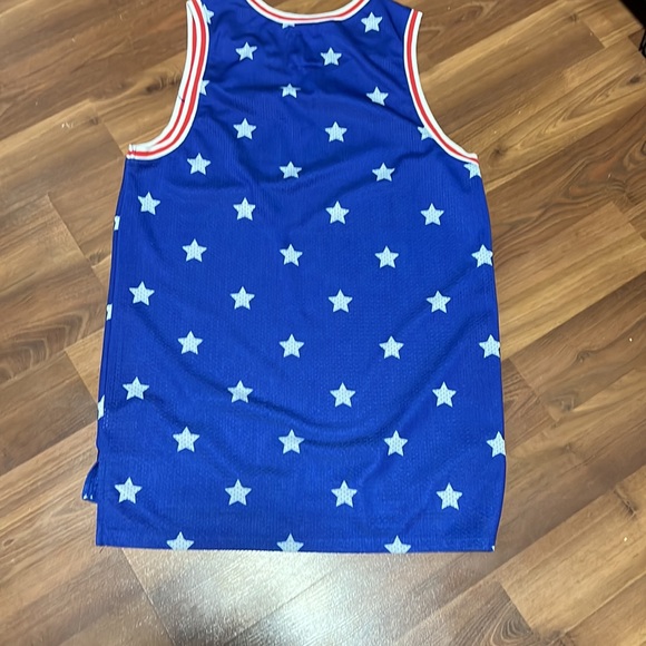 On The Byas Jersey Tank Top Red White Blue Size Small 00 Stars - Picture 4 of 4